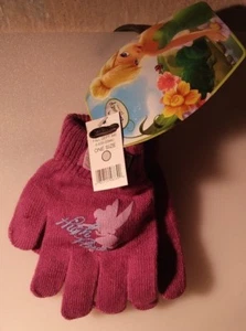 DISNEY 1 PAR DE GUANTES DE PUNTO PARA NIÑOS DISNEY FAIRES ALTO VOLANTE TALLA ÚNICA PÚRPURA NIÑA A-4 - Imagen 1 de 2