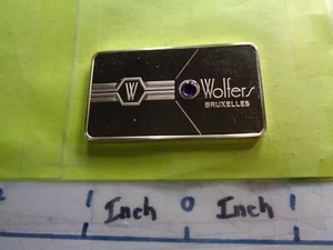 FLUORIN ECHT EDELSTEIN MONTIERT AUF BAR WOLFERS 1979 BRÜSSEL SELTEN SILBERBARREN SCHÖN - Bild 1 von 3