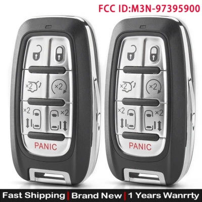 2 PARA CHRYSLER PACIFICA VOYAGER 2017-21 LLAVE INTELIGENTE MANDO A DISTANCIA DE PROXIMIDAD 68217832 Foto 1 de 4