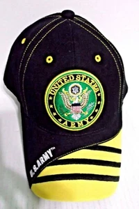 US Army Gold Embroidered baseball Cap Hat, one size fits all  - Picture 1 of 5