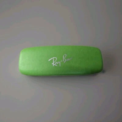 Estuche rígido RAY-BAN en cuero sintético verde para gafas Foto 1 de 4