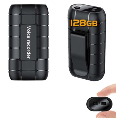 500 hrs recording Mini voice activated recorder listening device 32 64 GB - Image 1 of 4