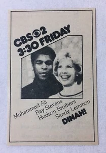 1975 CBS tv ad ~ Dinah! with MUHAMMAD ALI ~ friday - Bild 1 von 1