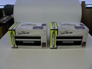 Black Performax Mini Steel Toolbox, 2 drawers, lid. NIB, 2 available - Picture 1 of 2
