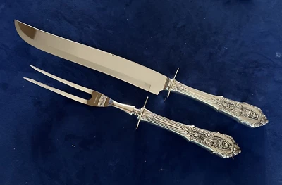 Juego de tallado con mango de ley Wallace ROSE POINT - tamaño grande - ¡Bonito! Foto 1 de 4