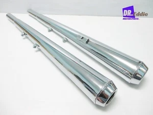 Fit HONDA CD175 CD125K3 CA175 EXHAUST SET PAIR PT STYLE #BI620# - Picture 1 of 5
