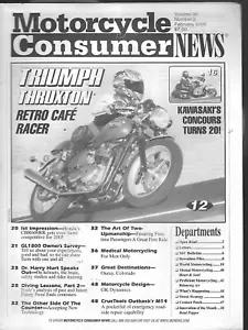 Motorrad Verbraucher Nachrichten Magazin Februar 2005 - Triumph Thruxton - Bild 1 von 1