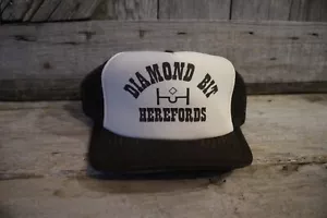 Diamond Bit Herefords Mesh Trucker Hat Snapback Cap Mitchell Nebraska Farm Ranch - Picture 1 of 6