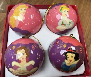 Disney Princess Christmas Ornament Set Cinderella Snow White Aurora Belle Kmart - Picture 1 of 16