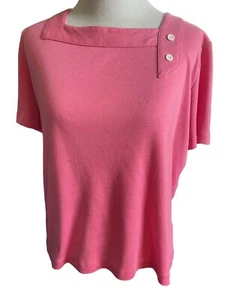 Sanibel Sport Petites rosa kurzärmliges Oberteil mit eckigem Ausschnitt Größe Medium? *Lesen* - Bild 1 von 7