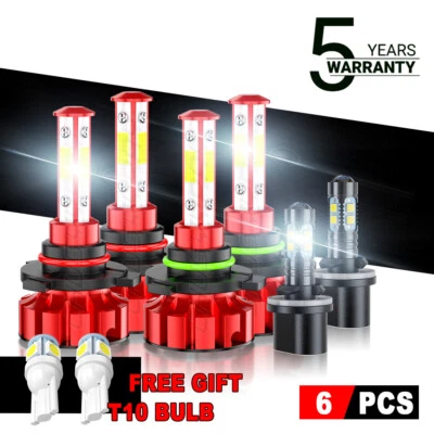 For Nissan Titan Crew Cab Pickup 5.6L 2004-2015 LED Headlight Fog Lamp Bulbs Kit - Image 1 of 4