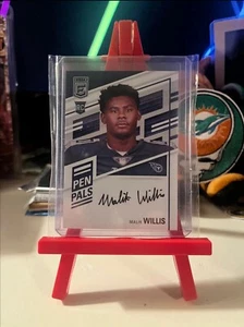 Malik Willis Pen Pals Black Ink 2022 Panini Donruss Elite - Picture 1 of 1