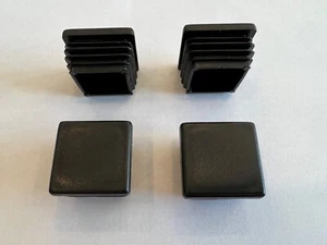 4x Lamellenstopfen Abdeckkappen Eckrunge Vierkant Kunststoff schwarz 35 x 35 mm - Bild 1 von 3