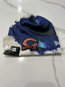 Chicago Bears New Era 2022 Knit Hat Sideline Ink Tie Dye Cuffed Beanie NWT New