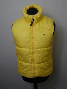 Tommy Hilfiger Mujer Chaleco Acolchado con Capucha Reino Unido Mediano M Amarillo Poliéster (P173) - Imagen 1 de 9