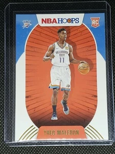 2020-21 Panini NBA Hoops THEO MALEDON RC #230 WINTER PARALLEL OKC Thunder - Picture 1 of 2