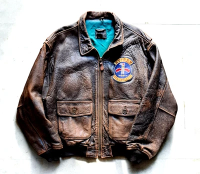 Giubbotto pelle Avirex colore marrone cuoio vintage G1 top gun taglia XL - Imagen 1 de 4