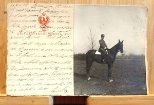 Cartolina reggimentale con foto applicata del Generale Alessandro Vaccaneo 191 - Bild 1 von 2
