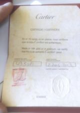 Certificat d'authenticité Cartier pour Bijoux ,bague ,ring  n°1 