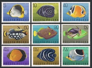 Poland 1492-1500, MNH. Michel 1748-56. Tropical Fish 1967. - Picture 1 of 1