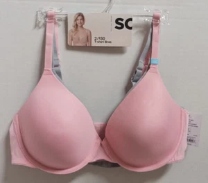 NWT Juniors' SO 2-Pack Lightly Lined Convertible T-Shirt Bra SO51-001 Size 38C - Picture 1 of 4