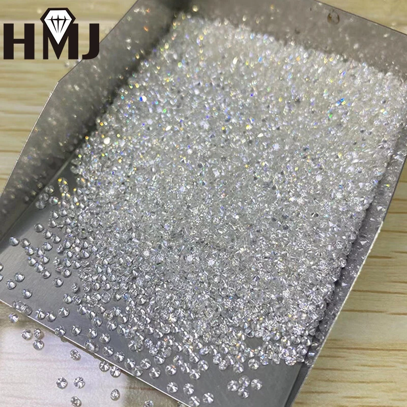 15000pcs Round Cut Small Melee Size Moissanite Loose Stone White D Color VVS1 - Image 1 of 4