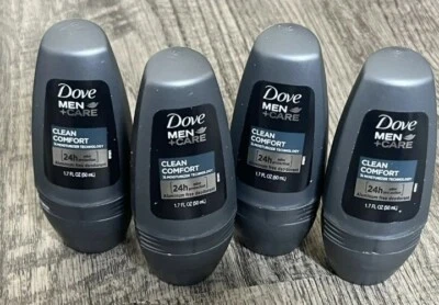 Lot Of 4 Dove Men+Care Clean Comfort 24-Hr Deodorant 1.7 Oz Each - Image 1 of 4