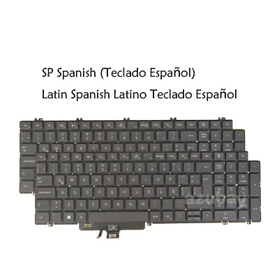 Teclado Laptop Español para Dell Precision 3560 3561 3570 3571 3580 Retroiluminado Antiguo Foto 1 de 4