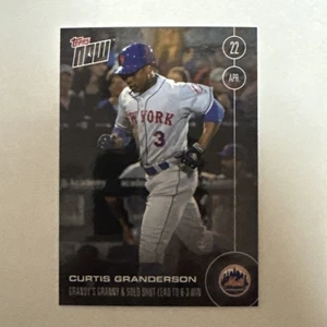 2016 TOPPS NOW CURTIS GRANDERSON Grandy’s Granny & Solo HR Led to Win PRINT /294 - Picture 1 of 2
