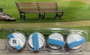 GE Range Knob Set di 4 311D4070G011 Bianco OEM Autentico - NUOVO - Foto 1 di 5