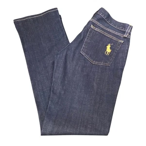 Stivali donna Ralph Lauren Black Label taglio medio jeans blu scuro denim 28 nuovi - Foto 1 di 10