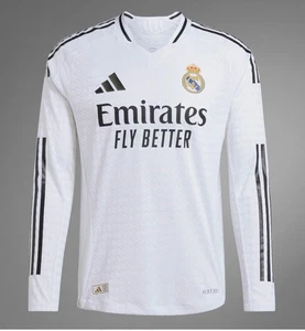 Adidas Real Madrid 24/25 Maglia Manica Lunga Home Autentica IT5204 Uomo Medium - Foto 1 di 7