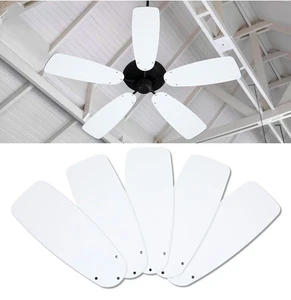 5 Pack Replacement Fan Blades for 42"/52" Ceiling Fan Waterproof Blades White - Picture 1 of 7