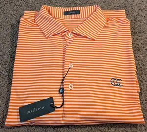 Turtleson Clemetine Cooper Stripe Performance Epic Golf Club Polo MS22K16 Men's - Picture 1 of 7