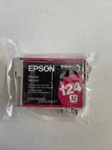 Nuova Epson Magenta 124, cartuccia inchiostro stampante DuraBrite Ultra Ink, - Foto 1 di 2