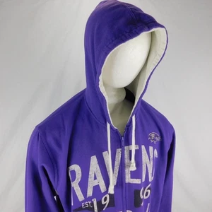 Baltimore Ravens Football NFL Herren lila Kapuzen Sweatshirt Jacke Est 1996 XXL - Bild 1 von 16