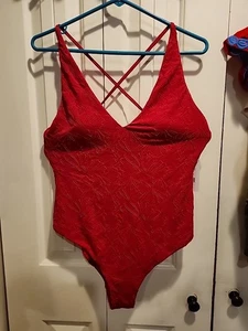 Andie The Elwood One Piece Lava Pink Size Large Womens Size Large NWT - Picture 1 of 6