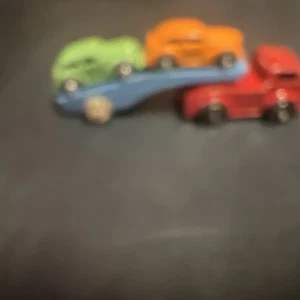 Barclay Car Carrier vintage toy truck metal car hauler Two Cars Transporter - Picture 1 of 4