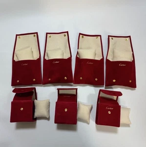 Gebrauchte 100% Original Uhrenetuis Leerboxen Soft Etui 7 verschiedene rot - Bild 1 von 12