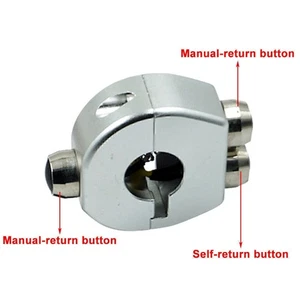 Schalter Motorrad Lenkerschalter Taster Schaltereinheit 7/8" 25mm Silber MMS - Bild 1 von 6