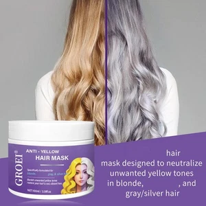 Purple Hair Mask 100g Neutralizes Yellow Tones DeepNourish BrightenHair L9Y1 - Picture 1 of 12