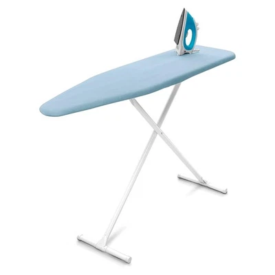 Ironing Board, Folding Compact Table with Foam Pad and Cotton Cover, Light Bl... - Image 1 of 4