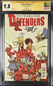 The Fearless Defenders #1 CGC SS 9.8 Signed Skottie Young Variant ✨✨✨ - Picture 1 of 2