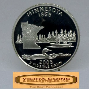 2005-S Minnesota State Silver Proof Quarter - #C54205NQ - Picture 1 of 2