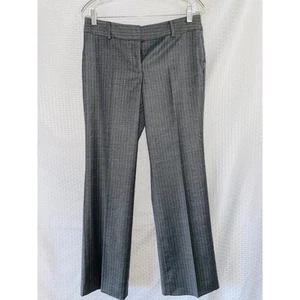 TALBOTS Wool Blend Gray Pinstripe Curvy Slacks Pants Size 6P NEW!!! - Picture 1 of 5