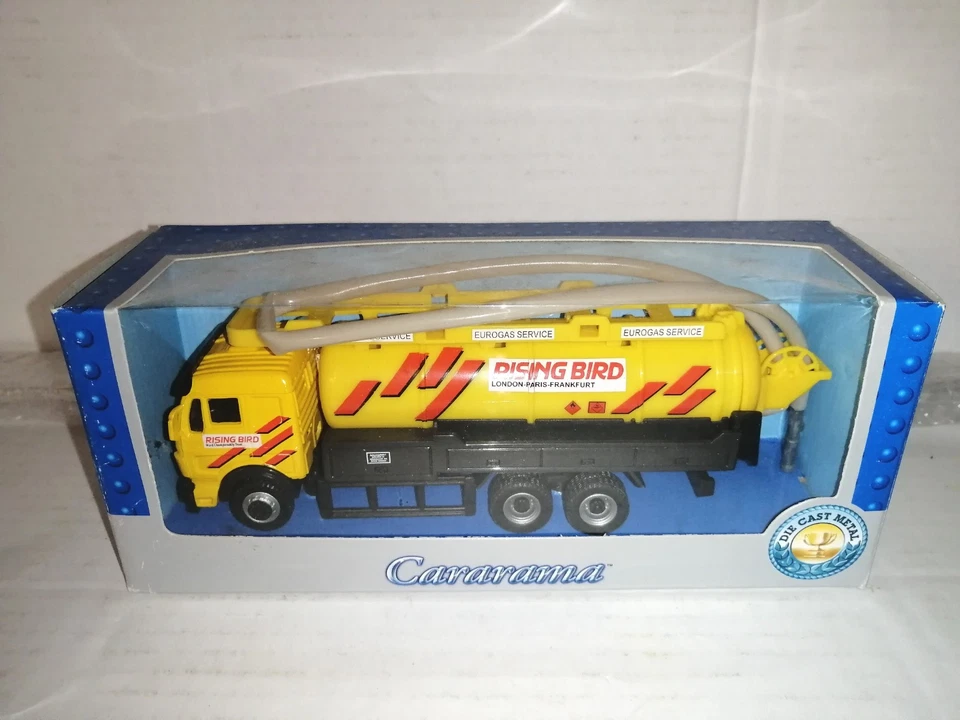 MERCEDES CAMION DIE CAST RISING BIRD EUROGAS SRVICE CARARAMA SCALA 1/60 - Immagine 1 di 1
