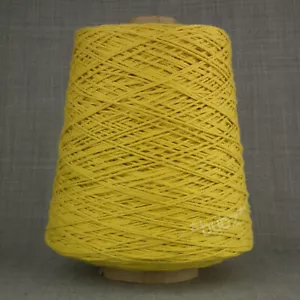 SUPER SOFT PIMA COTTON YARN DOUBLE KNITTING 500g CONE MUSTARD WEAVE WARP WEFT DK - Picture 1 of 3