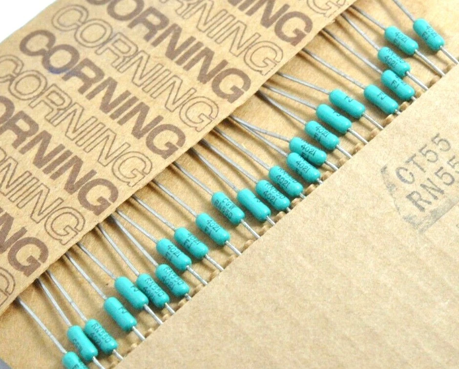 10pcs - CORNING CGW RN55D 4.02K (4K02 4021F) 1% Resistor - NOS - Image 1 of 2