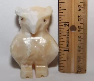 Figura de cuarzo crema como piedra tallada animal, búho, vida silvestre - Imagen 1 de 4