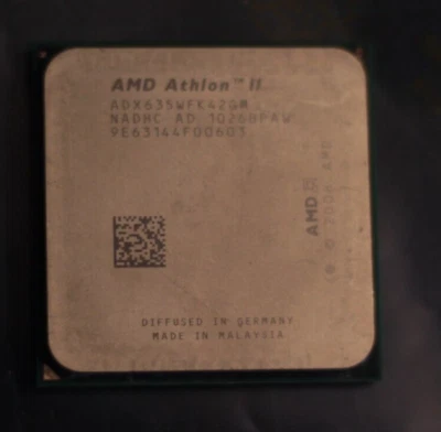 AMD Athlon II X4 635 Quad Core 2.9 GHz, Socket AM2+/AM3 CPU  Processor - Image 1 of 2